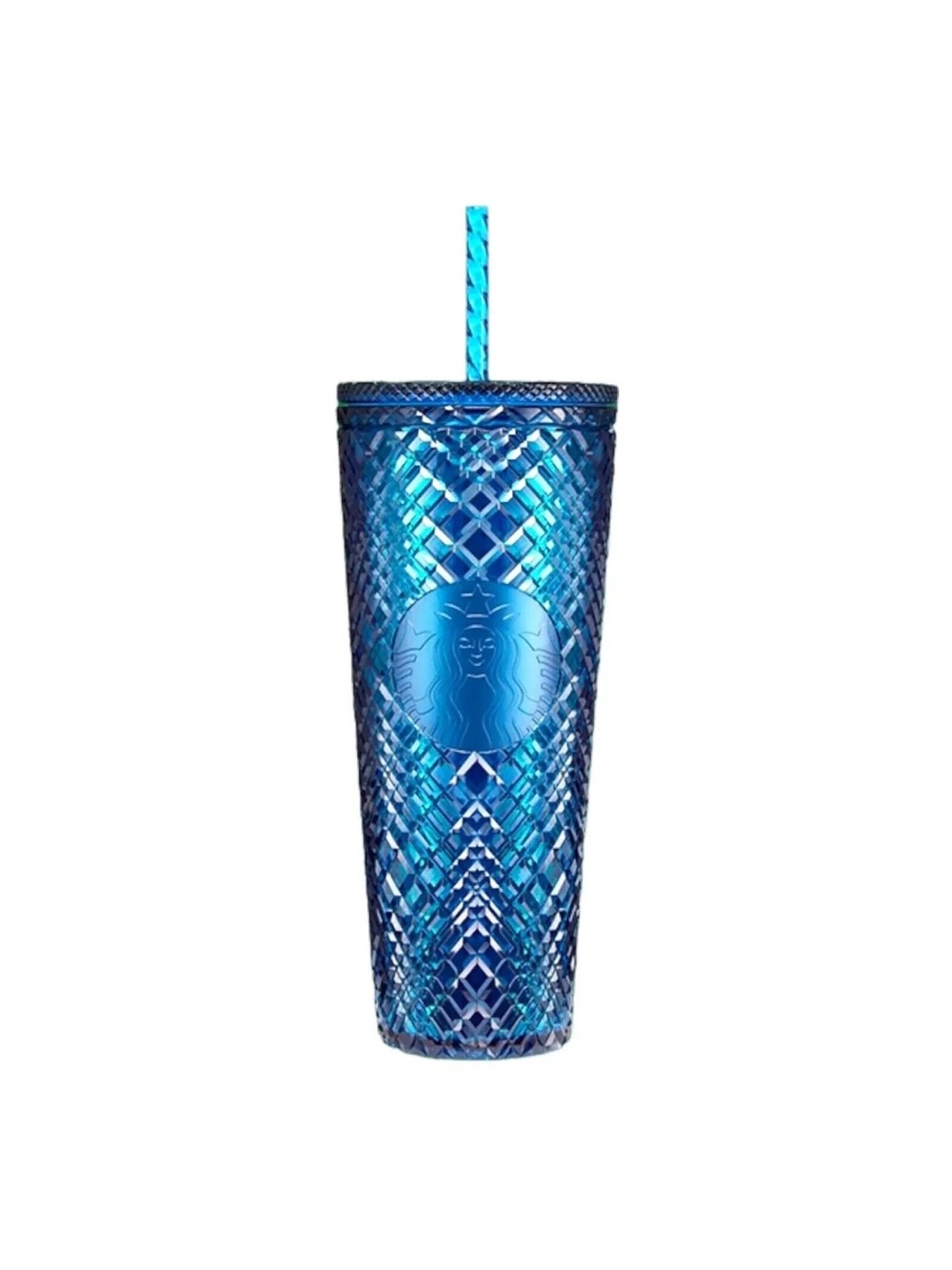 Starbucks 2022 Limited Iridescent Azure Blue Jewel Tumbler Venti